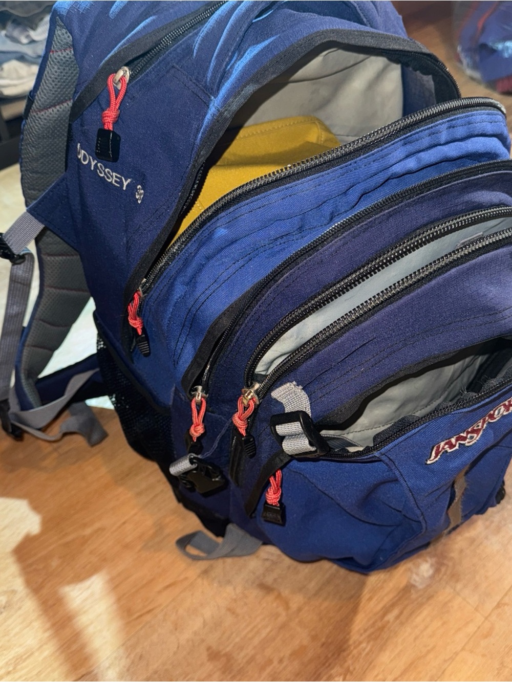 Jansport Odyssey 38 Airlift Backpack Blue Hiking Travel Lumbar Support Y2K X XXL